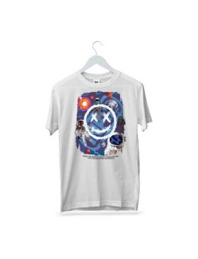 Tricou masculin urban streetwear, happy face astronaut, engros