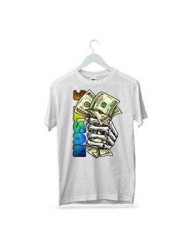 Tricou masculin urban streetwear, money hustle, engros