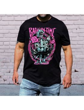 Tricou masculin urban streetwear, rick and morty zombie, engros