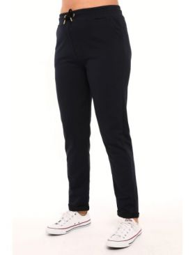 Pantaloni batal, sport-casual, cu manseta si buzunare, en-gross