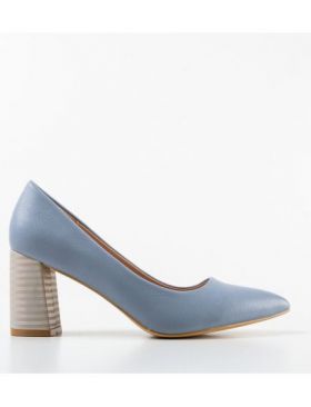 Pantofi cu toc dama Engros, model Jessy, albastru