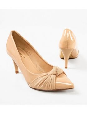 Pantofi cu toc dama Engros, model Olymp, crem