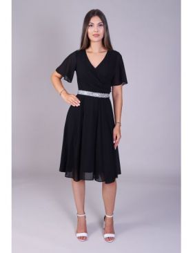 Rochie AMY din voal neagra engros