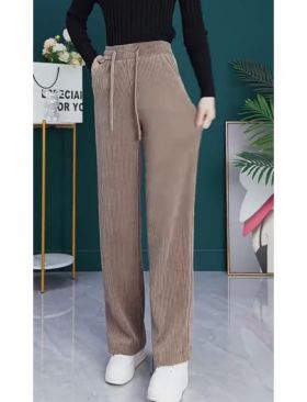 Pantaloni dama Engros, din catifea