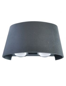 Aplica LED 2x2W Exterior Negru AL-042 3500K