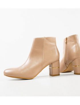 Botine cu toc dama Murray Engros, negre