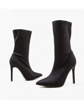 Botine cu toc Engros, model Broome, negre