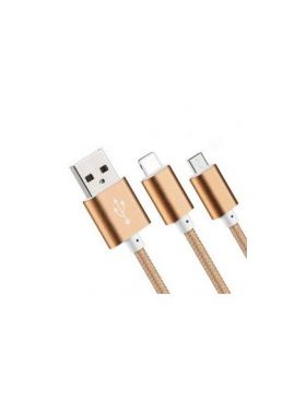 Cablu Engros microusb cu aspect de fir impletit