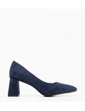 Pantofi cu toc Engros dama Adria, bleumarin