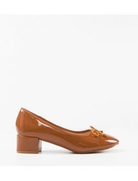 Pantofi cu toc Engros, model Canberra, camel