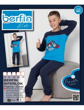 Pijama Copii Baieti Berfin Interlok 083 Engros