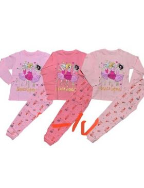 Pijamale Engros pentru fete, cu model imprimat
