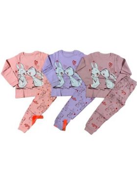 Pijamale Engros pentru fete, cu model imprimat