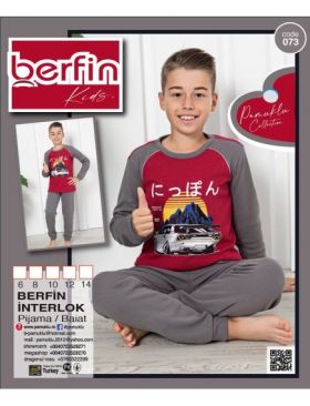 Pijama Copii Baieti Berfin Interlok 073 Engros