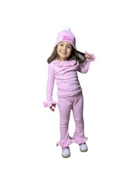 Compleu 3 piese Engros pentru fete, model Barbie