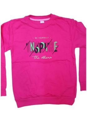 Bluza vatuita Engros pentru fete, cu model imprimat