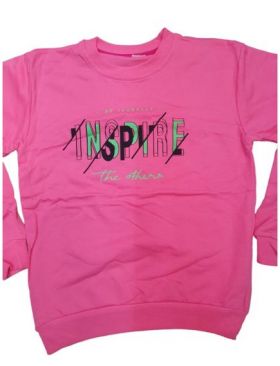 Bluza vatuita Engros pentru fete, cu model imprimat