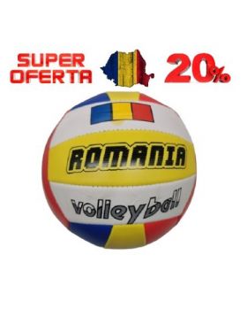 Minge de volei, România imitatie de piele cu cusatura, tricolor România , marime 5 engros