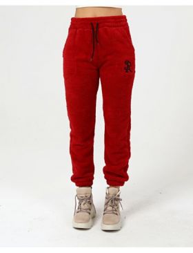 Pantaloni cocolino cu broderie pe picior, en-gross