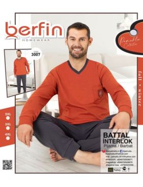 Pijama Barbat Berfin Interlok Battal 3007 ENGROS