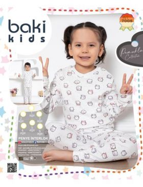 Pijama Copii Baki Interlok Bebe 7008 Engros
