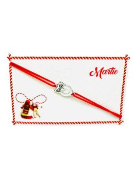 Bratara reglabila Martisor, snur elastic, Bufnita Inteleapta, model 2024, en-gros