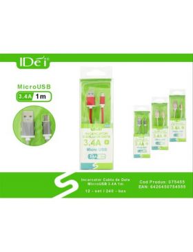 Incarcator Cablu de Date Micro USB, 3.4A, 1metru, en-gros