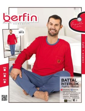 Pijama Barbat Berfin Interlok Battal 3013 ENGROS