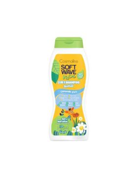 Sampon pentru copii 2in1, 90% Natural Soft Wave Engros, 400 ml, Musetel