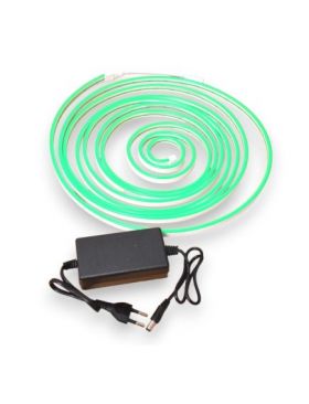 Banda led tip neon Flex verde silicon SMD2835 Lungime 5m