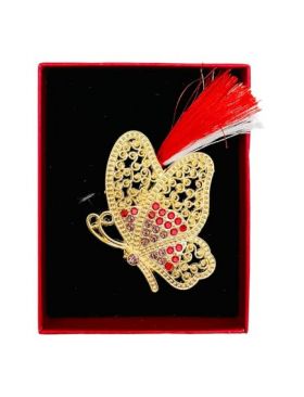 Brosa En-gros Fluture Dragalas, marime mare, ambalata in cutie rosie, 8.5×6.5×2.5cm