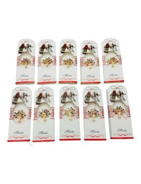 Set 20 Brose Martisor, ambalaj specific, Copacul Vietii, model 2024, 14×5cm, en-gros
