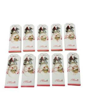 Set 20 Brose Martisor, ambalaj specific, Cosulet cu Ghiocei, model 2024, 14×5cm, en-gros