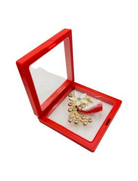 Brosa Martisor En-gros, Floare Stilizata in cutie cu expunere 3D, 8.5×8.5×2cm