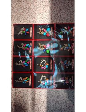 Set 12 broșe mari engros
