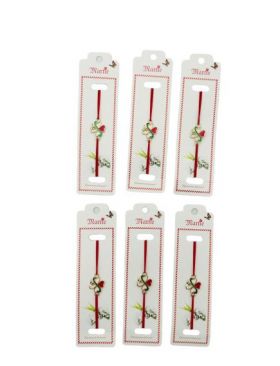 Set En-gros 24 de Bratari Martisor, Trifoi Norocos, snur rosu elastic, model 2024