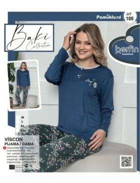 Pijama Dama Baki Viskon 100 Engros