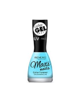 Lac de unghii cu efect de gel Maxi Color Gel, Revers, 15ml - Nr 086 Albastru Engros