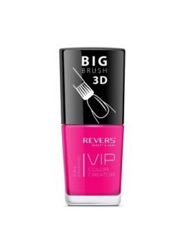 Lac de unghii Vip, 3D, Revers, nuante neon, roz, 12 ml, Nr 068 - mat Engros