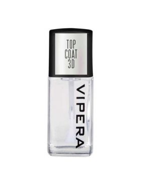 Lac de unghii incolor, Vipera, 10ml, Top Coat cu efect 3D Glossy Engros