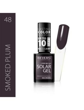 Lac de unghii Solar Gel, Revers, 12 ml, mov , nr 48, smoked plum Engros