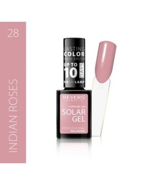 Lac de unghii Solar Gel, Revers, 12 ml, nude, nr 28, indian roses Engros