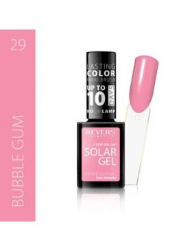 Lac de unghii Solar Gel, Revers, 12 ml, roz, nr 29, bubble gum Engros