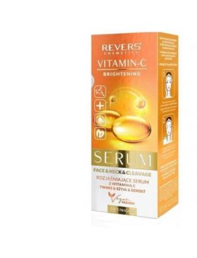 Ser iluminator pentru fata, gat si decolteu, cu Vitamina C si Mango, Revers, 10ml Engros