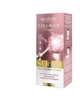 Ser pentru fata, gat si decolteu cu Colagen, cu efect de lifting, Revers, 10ml Engros