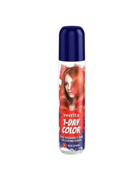 Spray colorant pentru par, fixativ, Venita, 1-Day Color, nr 04, Rosu Engros