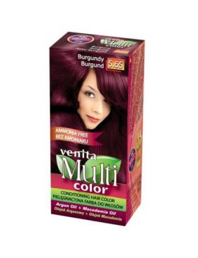 Vopsea de par fara amoniac, Multicolor, Venita, 50 ml, Nr. 5.65, Burgundy Engros