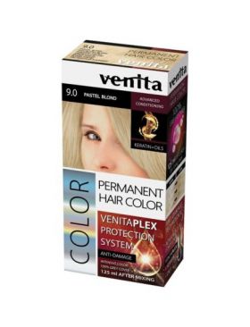 Vopsea de par permanenta, Venita Plex, 125 ml, Nr 9.0, Blond Pastel Engros