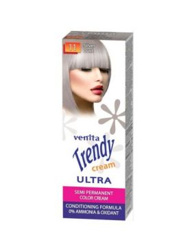 Vopsea de par semipermanenta, Trendy Cream Ultra, Venita, Nr. 11, Silver dust Engros