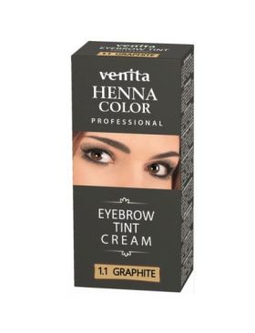 Vopsea de sprancene Crema Henna, Graphite, 1.1, Venita, 15ml Engros